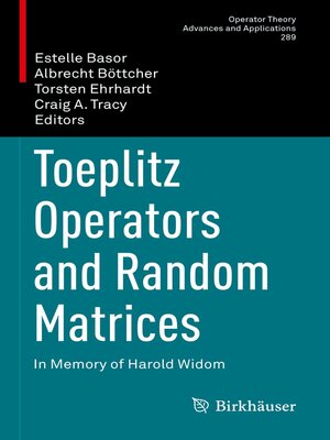 cover image of Toeplitz Operators and Random Matrices